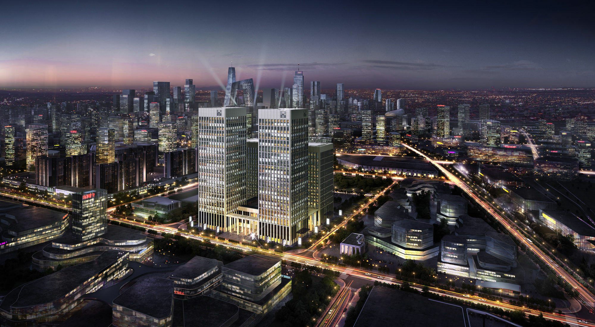 Oakwood Residence Damei Beijing Bagian luar foto